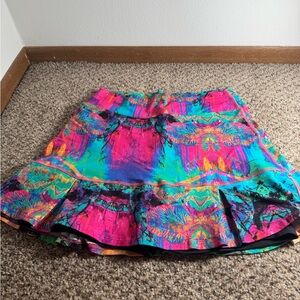 Dona Jo Vibrant Multicolor Women's Golf/Tennis Skort